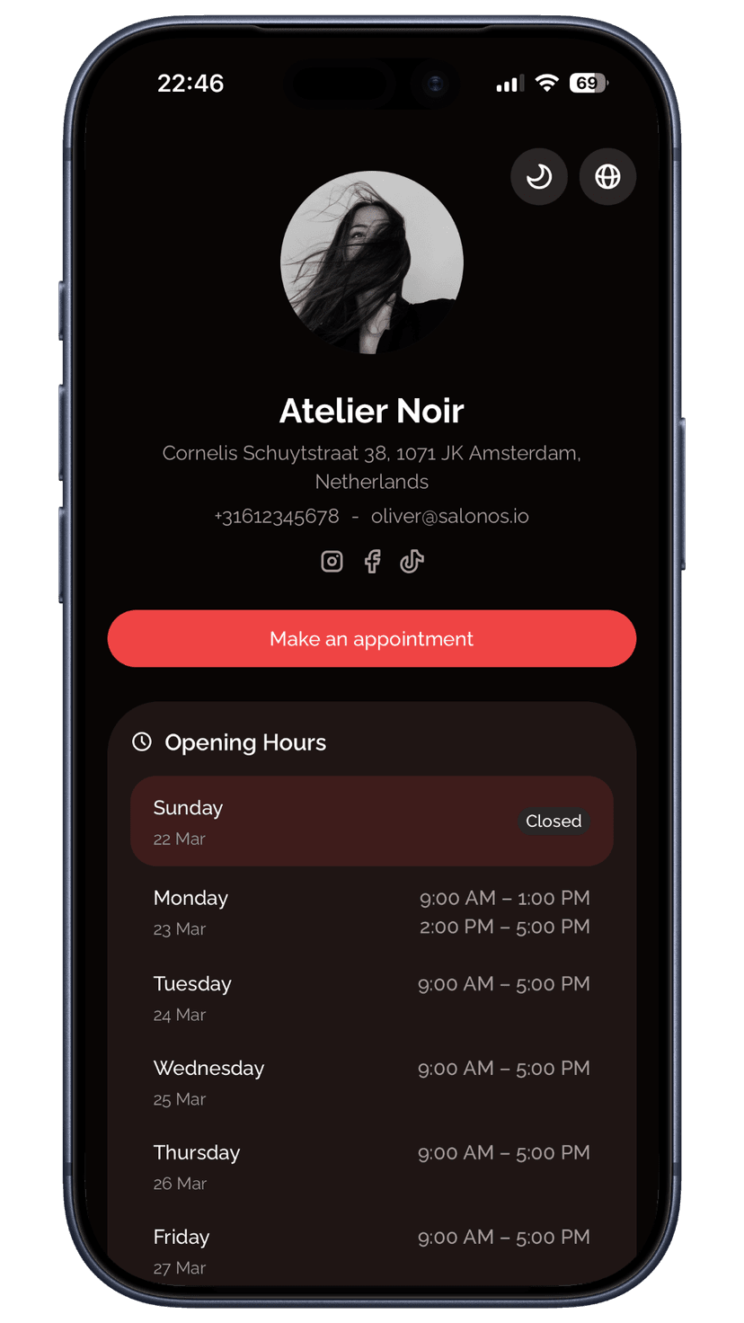 Coral booking page