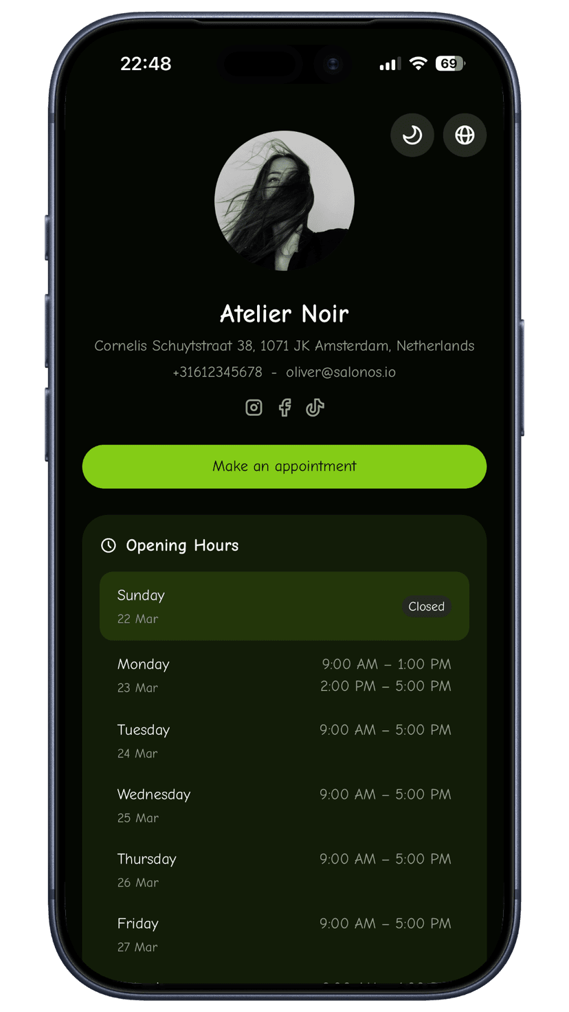 Lime booking page